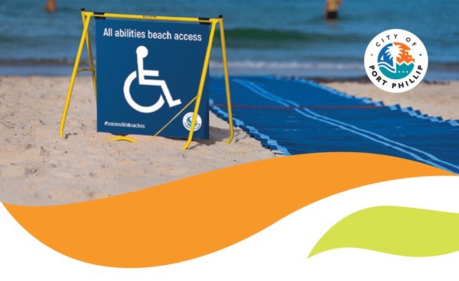 Image depicting City of Port Phillips accessible beaches for people with disability